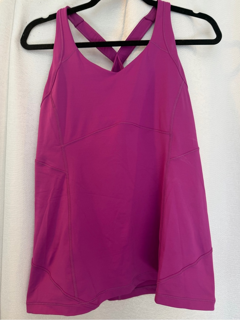 Fuscia halter exercise top